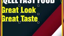 Aqeel fast food design social media Post part 1