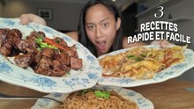 3 délicieux plats rapides et facile à préparer !