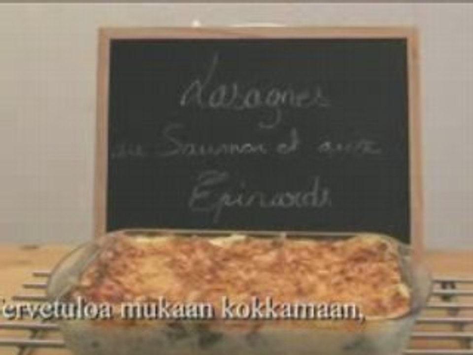 Lasagnes aux épinards et au saumon
