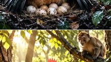 Un œuf abandonné au cœur de la forêt😨..la décision de ce singe va bouleverser plusieurs vies