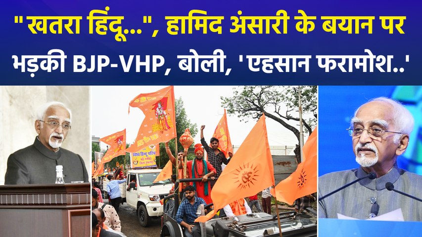 "खतरा हिंदू...", हामिद अंसारी के बयान पर भड़की बीजेपी-वीएचपी, बोली, 'एहसान फरामोश..'