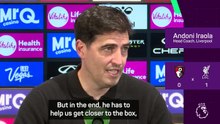 'Isak will reap his reward in goals' - Iraola praises Liverpool match winner