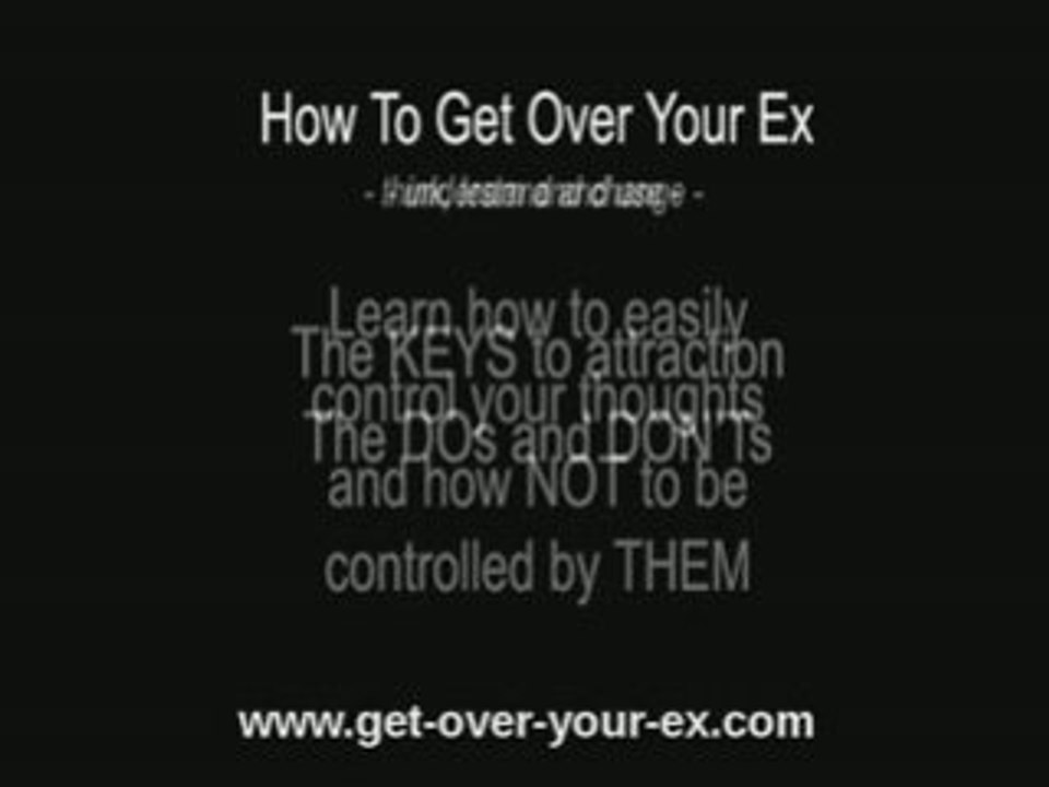 How To Get Over Your Ex