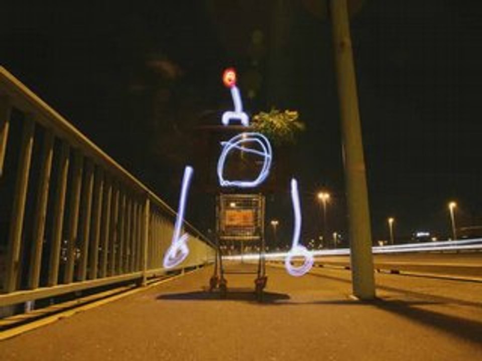 clipmania - Nachtwaechter - Light Painting Video
