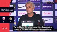 Mourinho furious with Madrid derby officials