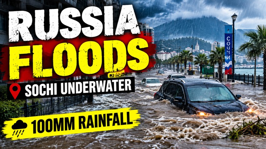 Russia Floods: Sochi Hit by 100mm Rain as Streets Turn Into Raging Rivers | World
