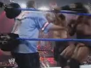 WWE Lashley vs Umaga and Mcmahons