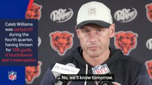 Caleb Williams ‘in good spirits’ after being carted off in Bears defeat to Vikings
