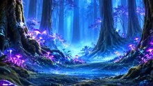 Enchanted Forest at Night | Magical Cinematic Fantasy Nature