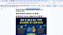 Best Value Way To Buy Snapchat Account : A Guide to Safer Research
