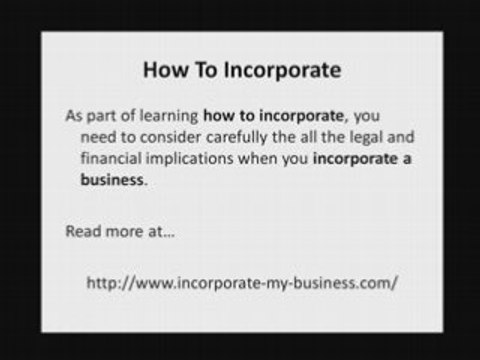 Business Incorporation Service