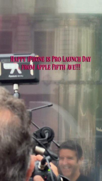 Crowds Go Wild for the New iPhone 18 Pro at Apple's Flagship Store