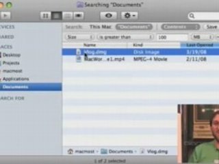 MacMost Now 116: Finding Large Files on Your Hard Drive