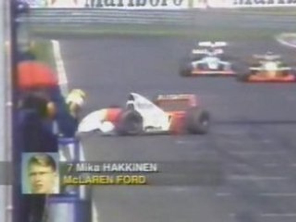 F1- Violent crash de Mika Hakkinen