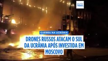 Ataques russos atingem Zaporíjia após ofensiva com mil drones de Kiev