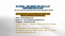 Courses4sale.com — Dev Gadhvi – 80% MindSet 20% Skills: Life Transformation in 9 Days