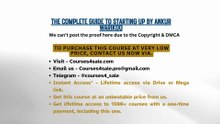 Courses4sale.com — The Complete Guide To Starting Up By Ankur Warikoo