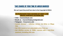 Courses4sale.com — Take Charge of Your Time By Ankur Warikoo