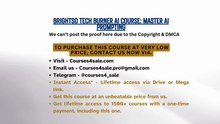 Courses4sale.com — BrightSo Tech burner Ai Course: Master AI Prompting