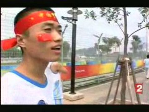 Tibet Chine flamme olympique à Pékin !