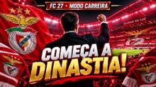 EP.4 LIVE FC 27 | MODO CARREIRA: HOJE COMEÇA A NOSSA DINASTIA BENFIQUISTA!  Maritimo vs  Benfica