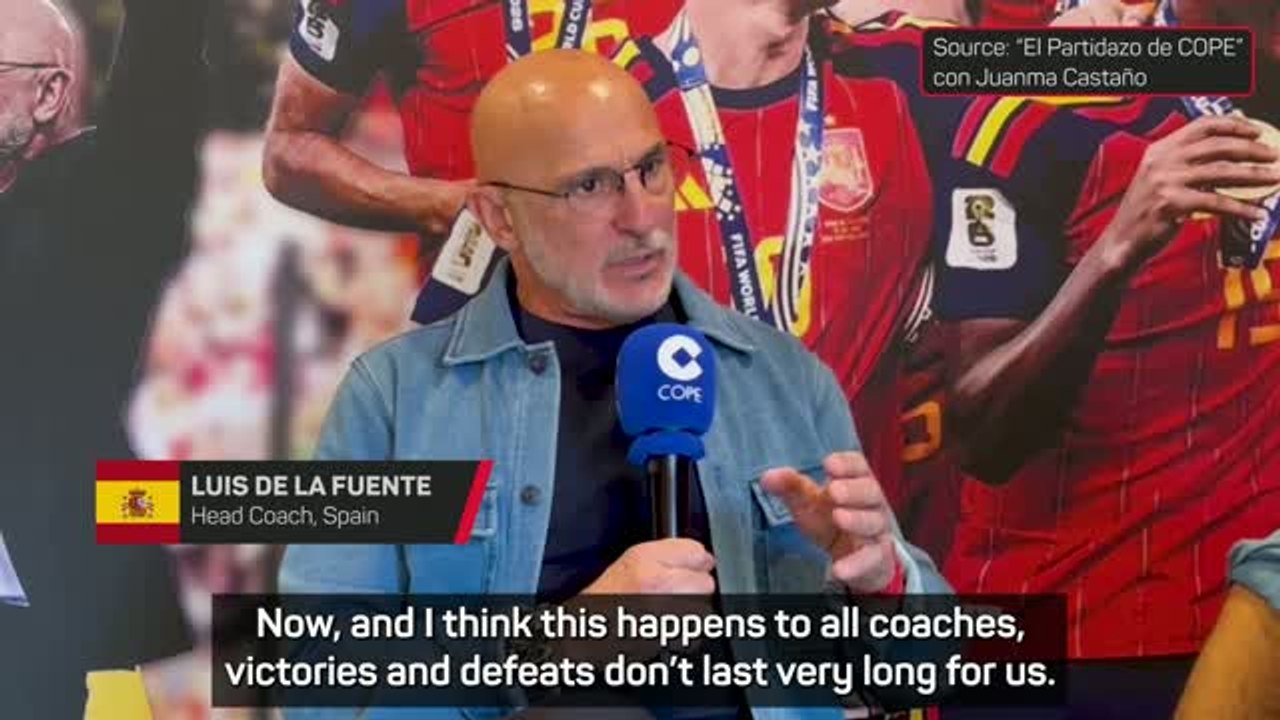 De la Fuente focused on future despite Spain's World Cup triumph