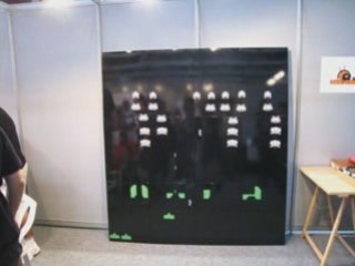 [RetroEuskal] Retropartida gigante de "Space Invaders"