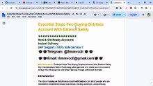 527 Websites To Buy,,! OnlyFans Account With Balance: Bulk Deals in Spain