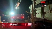 Afyona'da yaralanan kamyon sürücüsünün feryatları yürekleri burktu