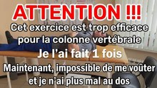 Un exercice miracle pour le dos : testé une fois, votre colonne reste droite et sans douleur