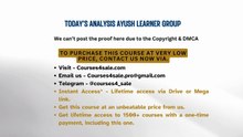 Courses4sale.com — Today’s Analysis Ayush Learner Group