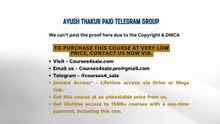 Courses4sale.com — Ayush Thakur Paid Telegram Group