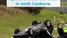 Allegedly stolen car crashes in north Canberra