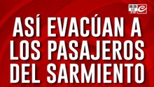 Accidente en Ramos Mejía: así evacúan a los pasajeros del Tren Sarmiento