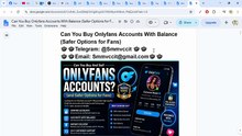 Can You Buy!! Onlyfans Account With Balance (Safer Options for Fans)