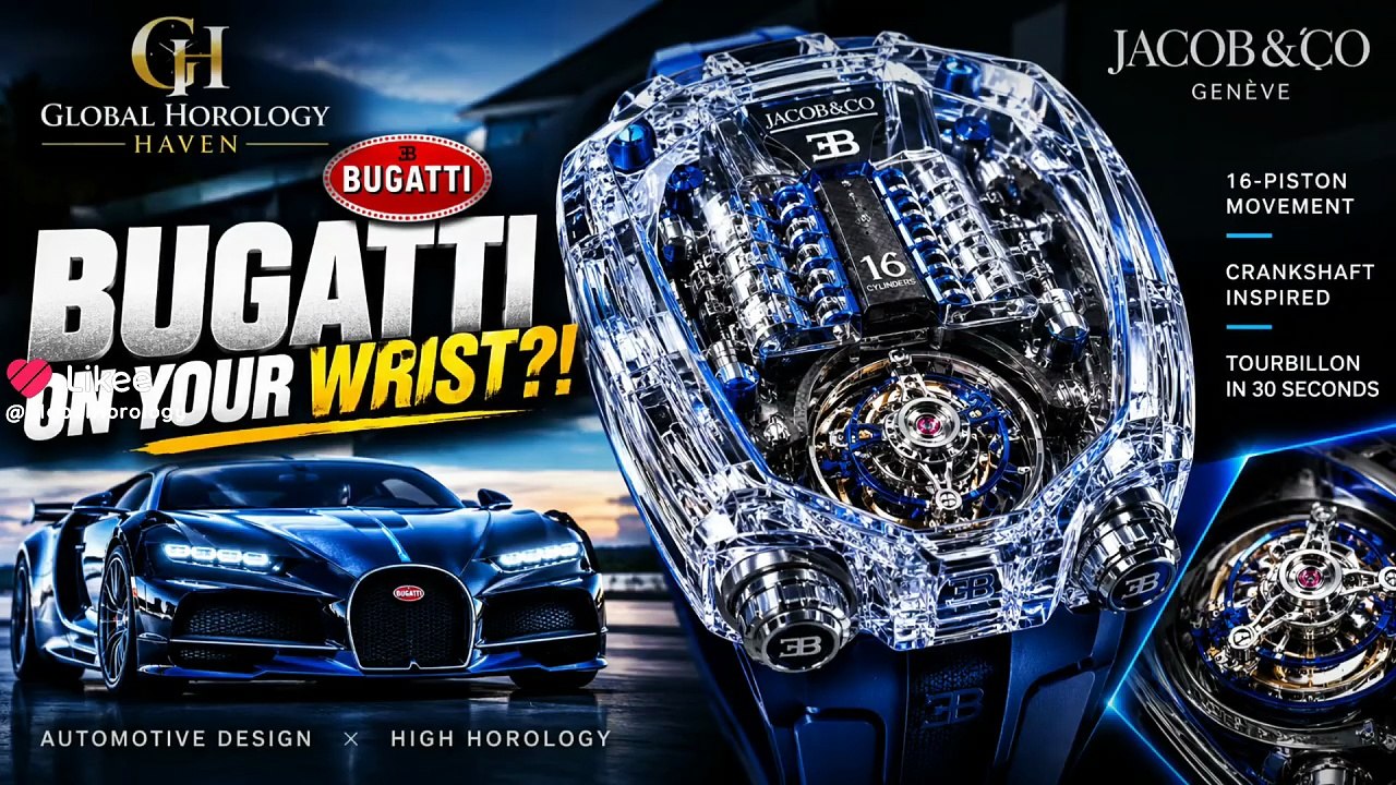 “30-SECOND TORNADO! 😱 Jacob & Co. Bugatti Sapphire Tourbillon Is INSANE!”