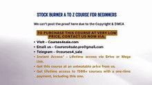 Courses4sale.com — Stock Burner A to Z Course for Beginners