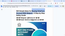 25 Safe Places to Buying A! OnlyFans Accounts With Balance Quickly in 2026
