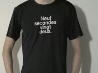 ASICS T-SHIRT RECORD DU MONDE 100 M 9'72