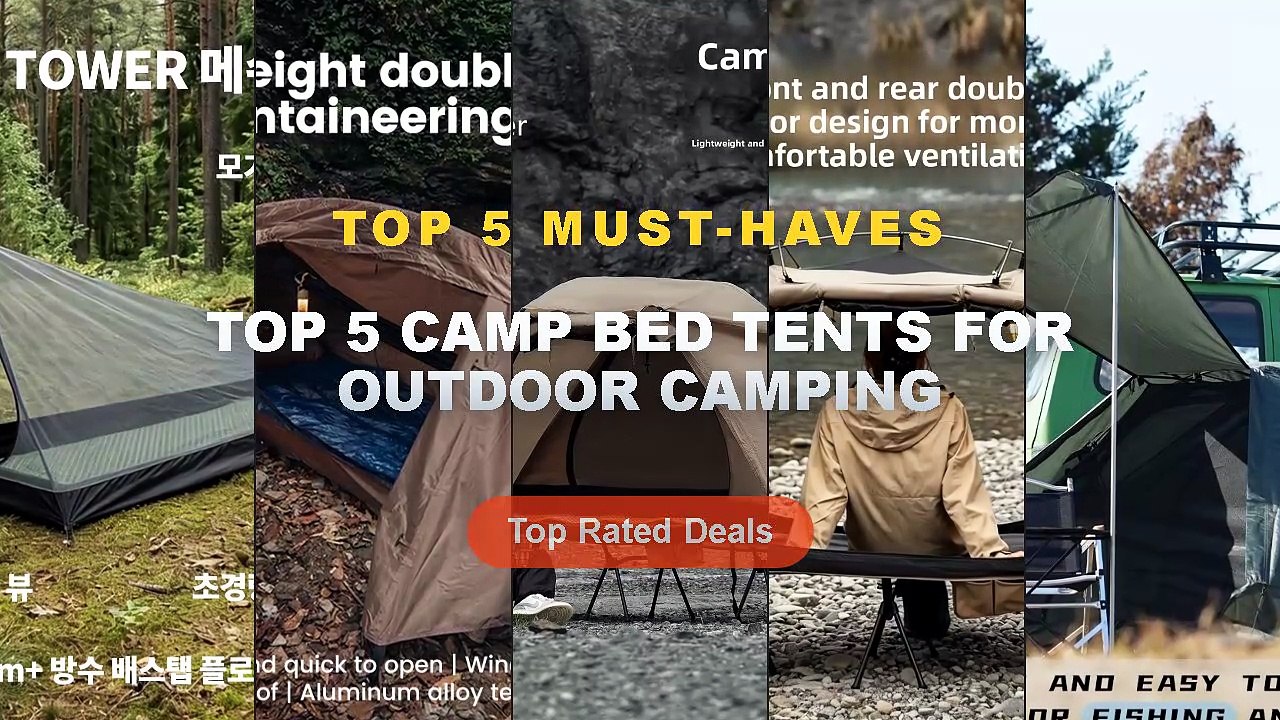 Top 5 Camp Bed Tents For Outdoor Camping: Top 5 Best Sellers - TARKA Camping Bed Tent Inner Tent And Outter Tent Set Onl...