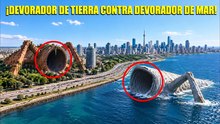 ¡Un dron capta la increíble pelea entre el devorador del mar y el devorador de la tierra en vivo!