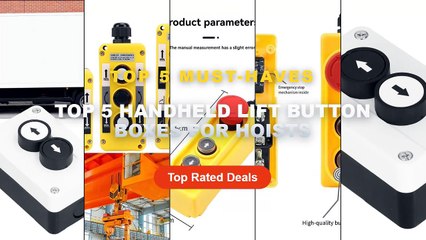 Amazing Top 5 Handheld Lift Button Boxes For Hoists You Need To See - Push Button Switch Station Up Down Arrow Roller Do...