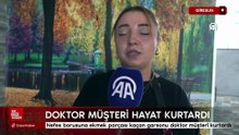 Giresun'da nefes borusuna ekmek parçası kaçan garsonu doktor müşteri kurtardı