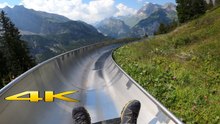 Oeschinensee Mountain Coaster Ride in Kandersteg, Switzerland (4K 60p)