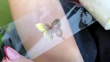 Peeling off tattoos is my new therapy 🦋✨