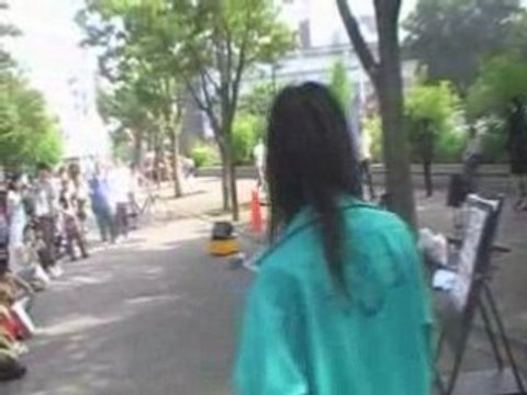 Yoyogi park Tokyo Japan Acrobates