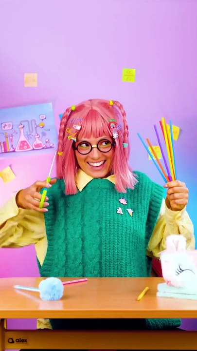 Creating Adorable Girly Accessories Using Straws 🎀 #asmr #creative # ...