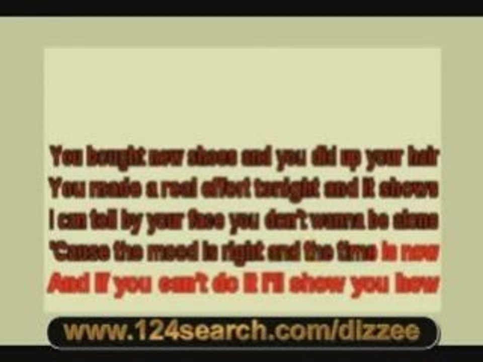 Dizzee Rascal Feat. Calvin Harris - Dance Wiv Me (Karaoke)