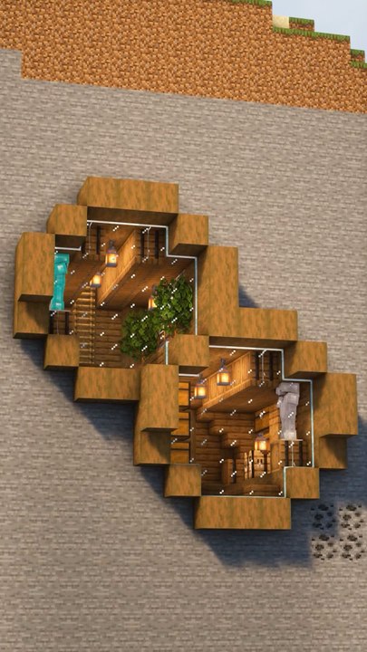 Cliffside Minecraft Base Build | Cozy Mountain House Tutorial - video ...