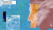 A instabilidade atlântica aproxima-se de Portugal no domingo